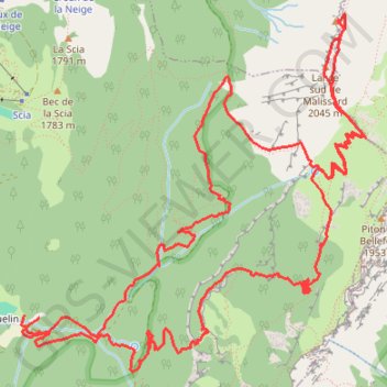 Itinéraire Lances de Mallisard, distance, dénivelé, altitude, carte, profil, trace GPS