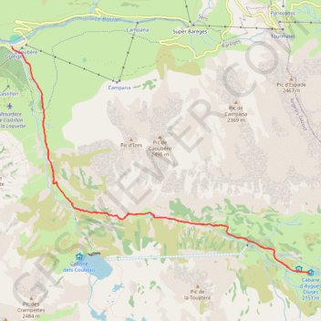 Itinéraire Le Vallon d'Aygues Cluses, distance, dénivelé, altitude, carte, profil, trace GPS