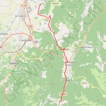 Itinéraire De Ceselli à Poreta, distance, dénivelé, altitude, carte, profil, trace GPS