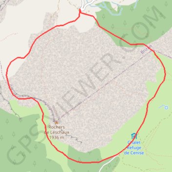 Itinéraire Tour des Rochers de Leschaux - Brison, distance, dénivelé, altitude, carte, profil, trace GPS