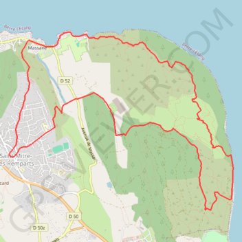 Itinéraire Saint mitre, distance, dénivelé, altitude, carte, profil, trace GPS