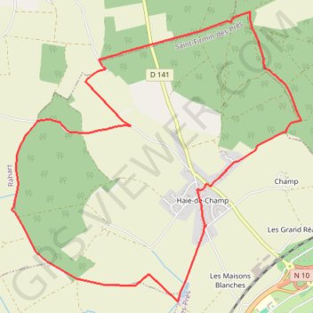 Itinéraire Haie de Champ- belle vallée, distance, dénivelé, altitude, carte, profil, trace GPS