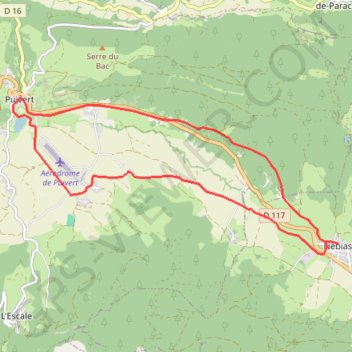 Itinéraire Puivert / Nébias, distance, dénivelé, altitude, carte, profil, trace GPS