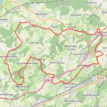 Itinéraire Les Ruisseaux de l'Ouest, distance, dénivelé, altitude, carte, profil, trace GPS