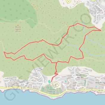 Itinéraire Sentier des crêtes - petite boucle, distance, dénivelé, altitude, carte, profil, trace GPS