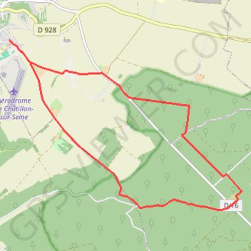 Itinéraire Pays Châtillonais - Circuit d'initiation de la Belette, distance, dénivelé, altitude, carte, profil, trace GPS