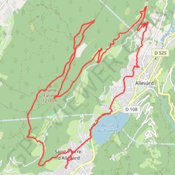 Itinéraire Bramefarine, distance, dénivelé, altitude, carte, profil, trace GPS