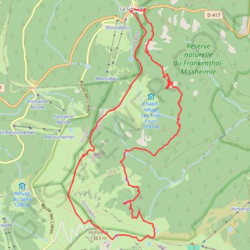 Itinéraire Sentier des roches - Marche buissonnière, distance, dénivelé, altitude, carte, profil, trace GPS
