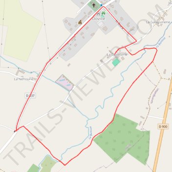 Itinéraire carte 3km, distance, dénivelé, altitude, carte, profil, trace GPS
