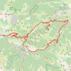 Itinéraire départ luzenac, distance, dénivelé, altitude, carte, profil, trace GPS