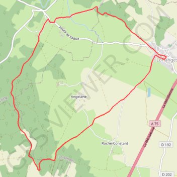 Itinéraire La randonnée des châteaux à Lorlanges, distance, dénivelé, altitude, carte, profil, trace GPS