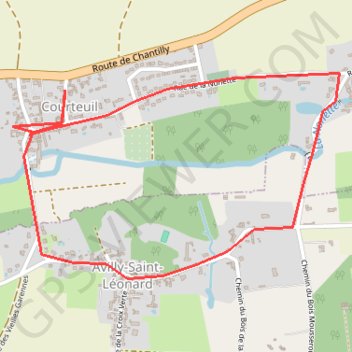 Itinéraire MOULIN d'arcy, distance, dénivelé, altitude, carte, profil, trace GPS