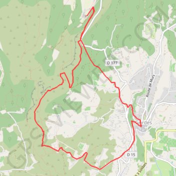 Itinéraire Sénanque-Gordes, distance, dénivelé, altitude, carte, profil, trace GPS