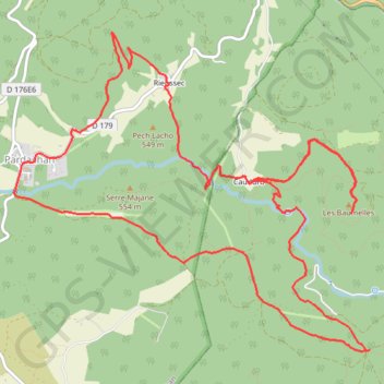 Itinéraire Forêt et maquis de Pardailhan à Malibert, distance, dénivelé, altitude, carte, profil, trace GPS