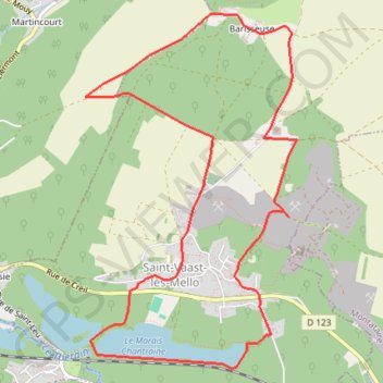 Itinéraire La randonnée des carrières, distance, dénivelé, altitude, carte, profil, trace GPS