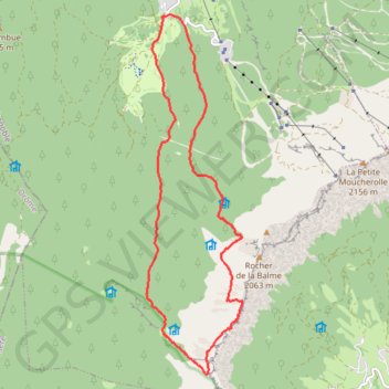 Itinéraire Crêtes des Rochers de la Balmem depuis Corrençon-en-Vercors, distance, dénivelé, altitude, carte, profil, trace GPS