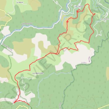 Itinéraire Les balmelles lieux dits, distance, dénivelé, altitude, carte, profil, trace GPS