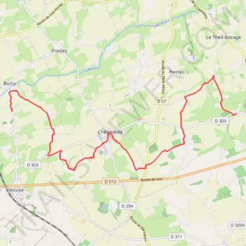 Itinéraire Valdaliere, distance, dénivelé, altitude, carte, profil, trace GPS