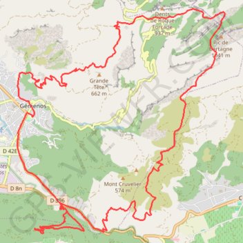 Itinéraire Sainte Baume, distance, dénivelé, altitude, carte, profil, trace GPS