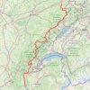 Itinéraire GTJ 2018, distance, dénivelé, altitude, carte, profil, trace GPS