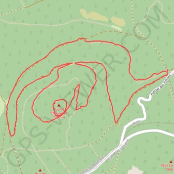 Itinéraire Le tour du puy de Chaumont, distance, dénivelé, altitude, carte, profil, trace GPS