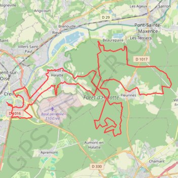 Itinéraire La Creilloise, distance, dénivelé, altitude, carte, profil, trace GPS