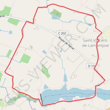 Itinéraire Balade vers le lac de Lambronne - Saint-Vincent-de-Lamontjoie, distance, dénivelé, altitude, carte, profil, trace GPS
