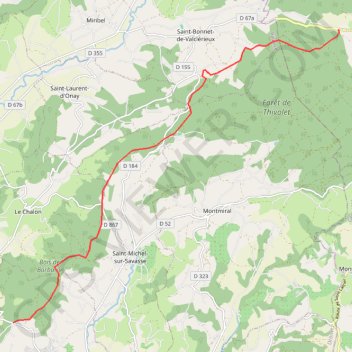Itinéraire Geyssans - Le Col de la Madeleine, distance, dénivelé, altitude, carte, profil, trace GPS