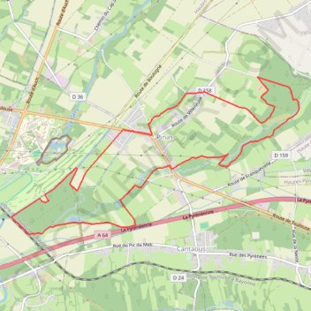 Itinéraire Circuit de Pinas, distance, dénivelé, altitude, carte, profil, trace GPS
