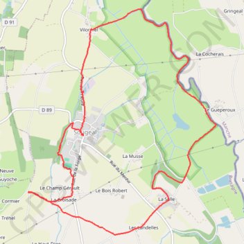 Itinéraire MARAIS DE SOUGEAL, distance, dénivelé, altitude, carte, profil, trace GPS