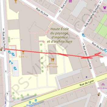 Itinéraire Position fixes computed by GNSS-SDR v0.0.18, distance, dénivelé, altitude, carte, profil, trace GPS