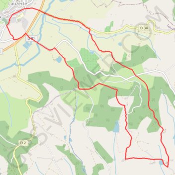 Itinéraire La chapelle de Saint-Sernin-du-Bosc - Lauzerte, distance, dénivelé, altitude, carte, profil, trace GPS