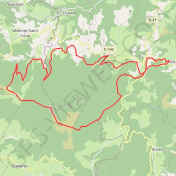 Itinéraire Margeride, distance, dénivelé, altitude, carte, profil, trace GPS