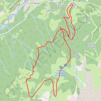 Itinéraire Serre l'aupette-Combeau, distance, dénivelé, altitude, carte, profil, trace GPS