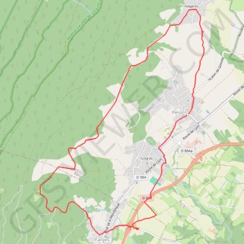 Itinéraire Les bas monts du Pays de Gex, distance, dénivelé, altitude, carte, profil, trace GPS