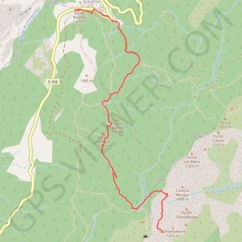 Itinéraire Trou de la Bombe, distance, dénivelé, altitude, carte, profil, trace GPS