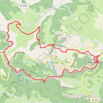 Itinéraire Rocamadour, le chemin de l'escargot, distance, dénivelé, altitude, carte, profil, trace GPS