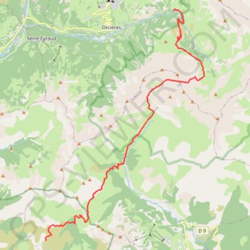 Itinéraire Naune Raze - Prapic, distance, dénivelé, altitude, carte, profil, trace GPS
