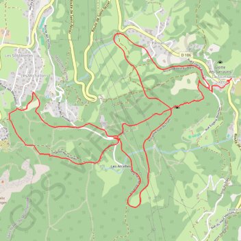 Itinéraire 38-1066, distance, dénivelé, altitude, carte, profil, trace GPS