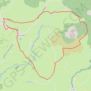 Itinéraire Tour du Montfol, distance, dénivelé, altitude, carte, profil, trace GPS