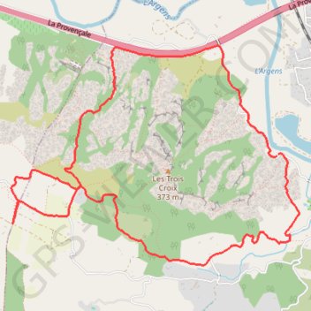 Itinéraire Rocher de Roquebrune - Grotte de l'Ermite - Roquebrune-sur-Argens, distance, dénivelé, altitude, carte, profil, trace GPS