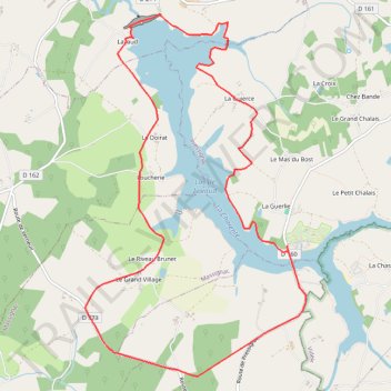 Itinéraire Autour du Lac de Lavaud 12km 106m-22741823, distance, dénivelé, altitude, carte, profil, trace GPS