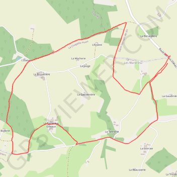 Itinéraire Saint gervais, distance, dénivelé, altitude, carte, profil, trace GPS