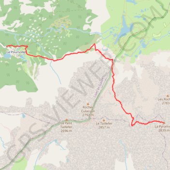 Itinéraire Pyramide d'Ornon, distance, dénivelé, altitude, carte, profil, trace GPS
