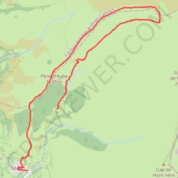 Itinéraire Mont, distance, dénivelé, altitude, carte, profil, trace GPS