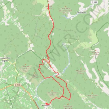 Itinéraire PROG 005, distance, dénivelé, altitude, carte, profil, trace GPS