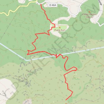 Itinéraire Garlaban - Pichauris, distance, dénivelé, altitude, carte, profil, trace GPS