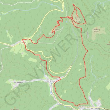 Itinéraire Les Deux Donons, distance, dénivelé, altitude, carte, profil, trace GPS