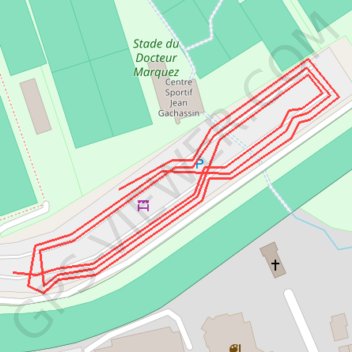 Itinéraire slalom agon, distance, dénivelé, altitude, carte, profil, trace GPS
