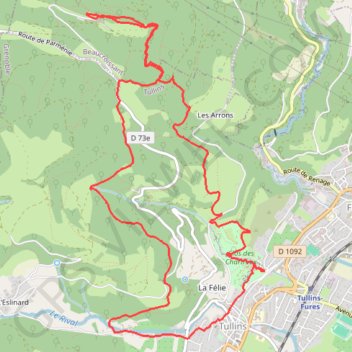 Itinéraire 2023-01-05 parmenie, distance, dénivelé, altitude, carte, profil, trace GPS